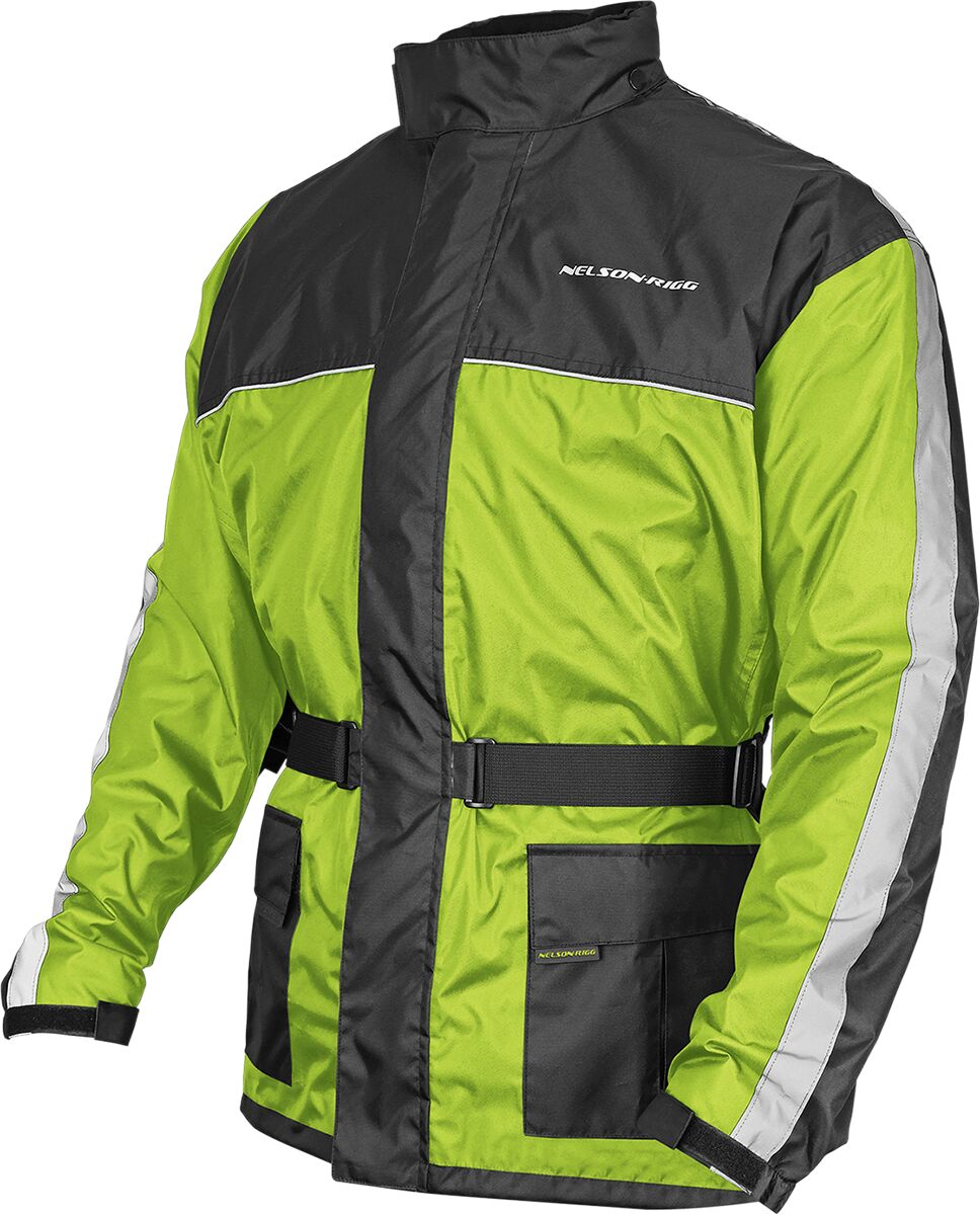 Nelson Rigg Solo Storm Jacket Hi Vis/Black 4 Xl Rainsuit Jackets Nelson Rigg