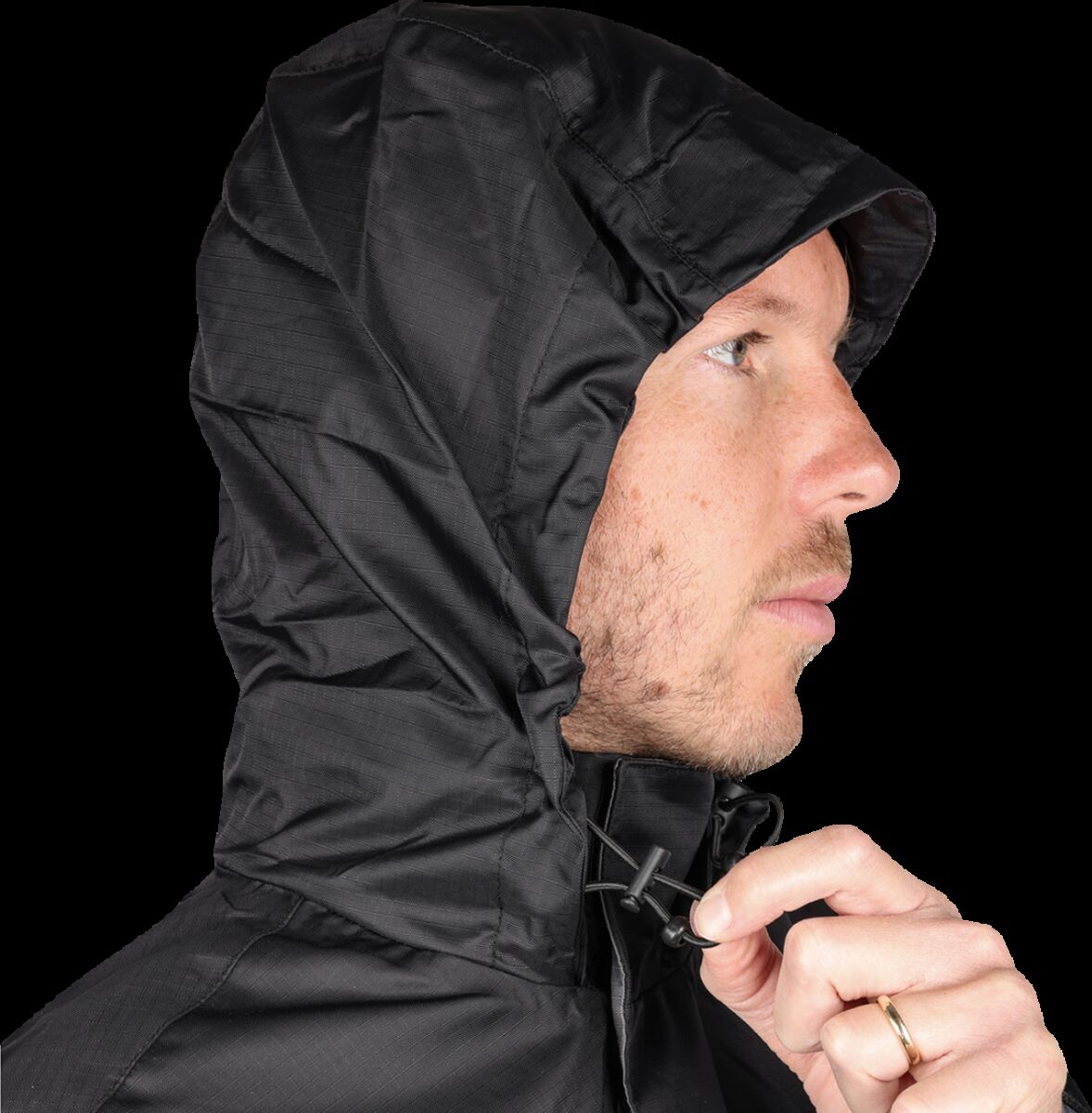 Thrashin Supply Co. Mission Waterproof Windbreaker, Grey / Black - M Rainsuit Jackets Thrashin Supply Co.