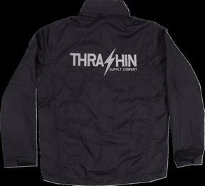Thrashin Supply Co. Mission Waterproof Windbreaker, Black - XL Rainsuit Jackets Thrashin Supply Co.