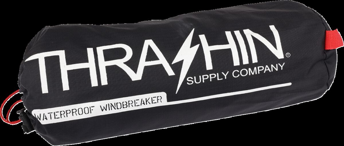 Thrashin Supply Co. Mission Waterproof Windbreaker, Black - XXXL Rainsuit Jackets Thrashin Supply Co.