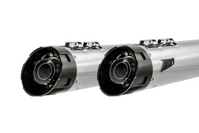 Zard Touring Slip Ons E5+, Chrome - 25+ Touring Slip-Ons Exhaust Zard