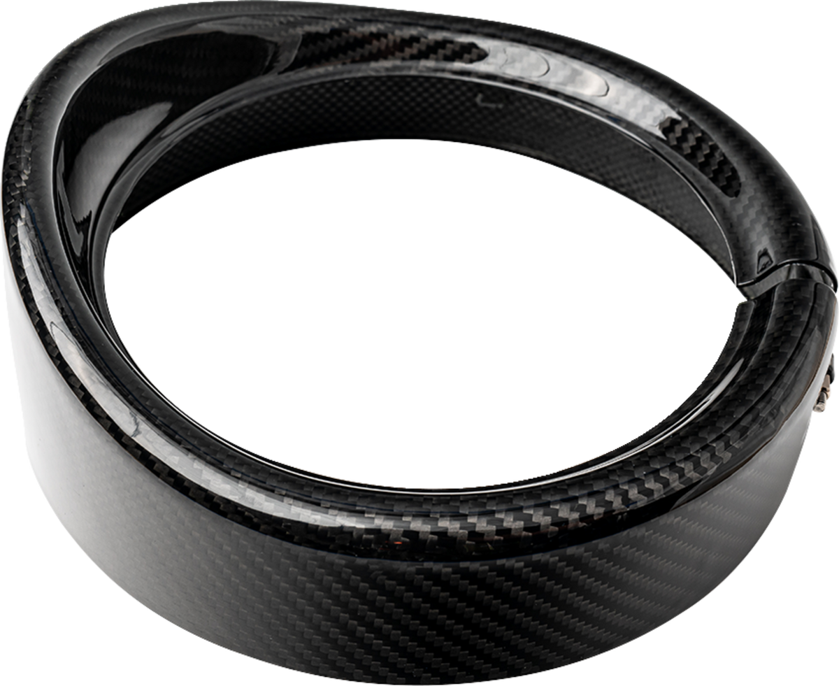 Carbon Headlight Trim 7", Gloss Black Headlight Accessories Slyfox Performance