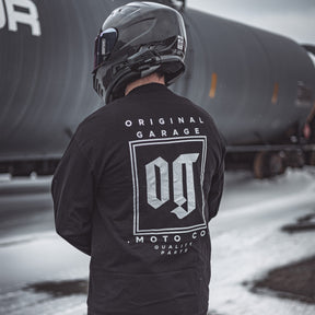 OG "Race Team" T-Shirt Long Sleeve, Black T-Shirt Long Sleeve Original Garage Moto