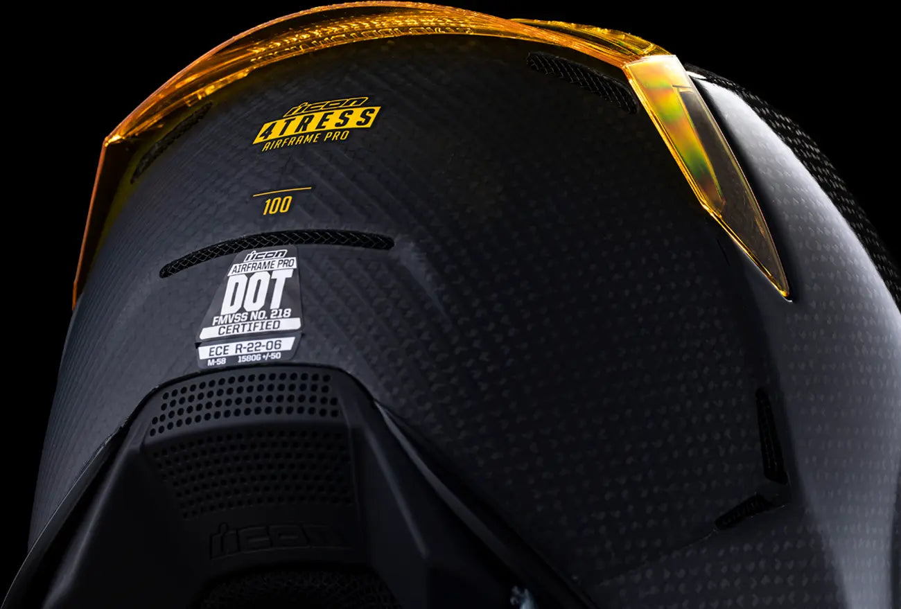 Airframe Pro Carbon 4Tress™, Yellow Full Face Helmet Icon