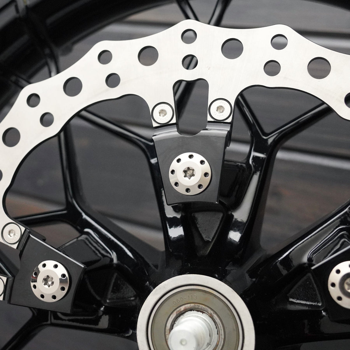 Titanium Floating Rotor Bolts, Polished - 24+ Touring Rotor Bolts Arlen Ness
