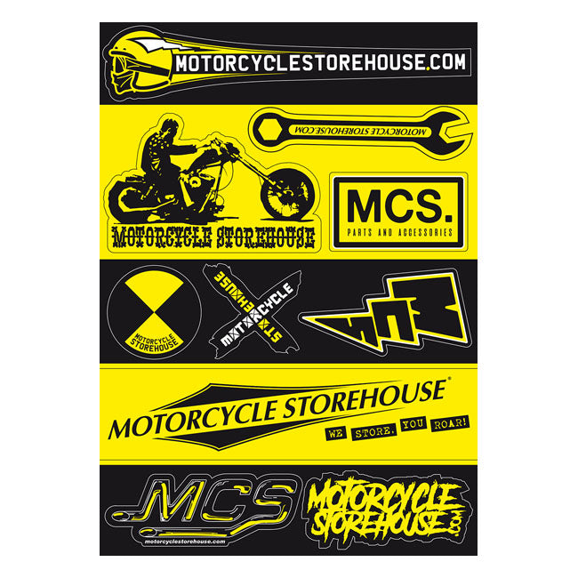 Motorcycle storehouse, Stick sheet A5 STICKERS Mcs