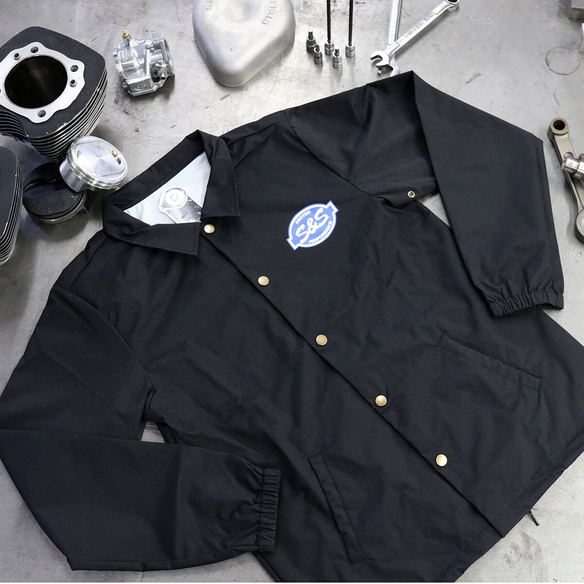 S&S Button Down Windbreaker Jacket Jacket S&S Cycle S