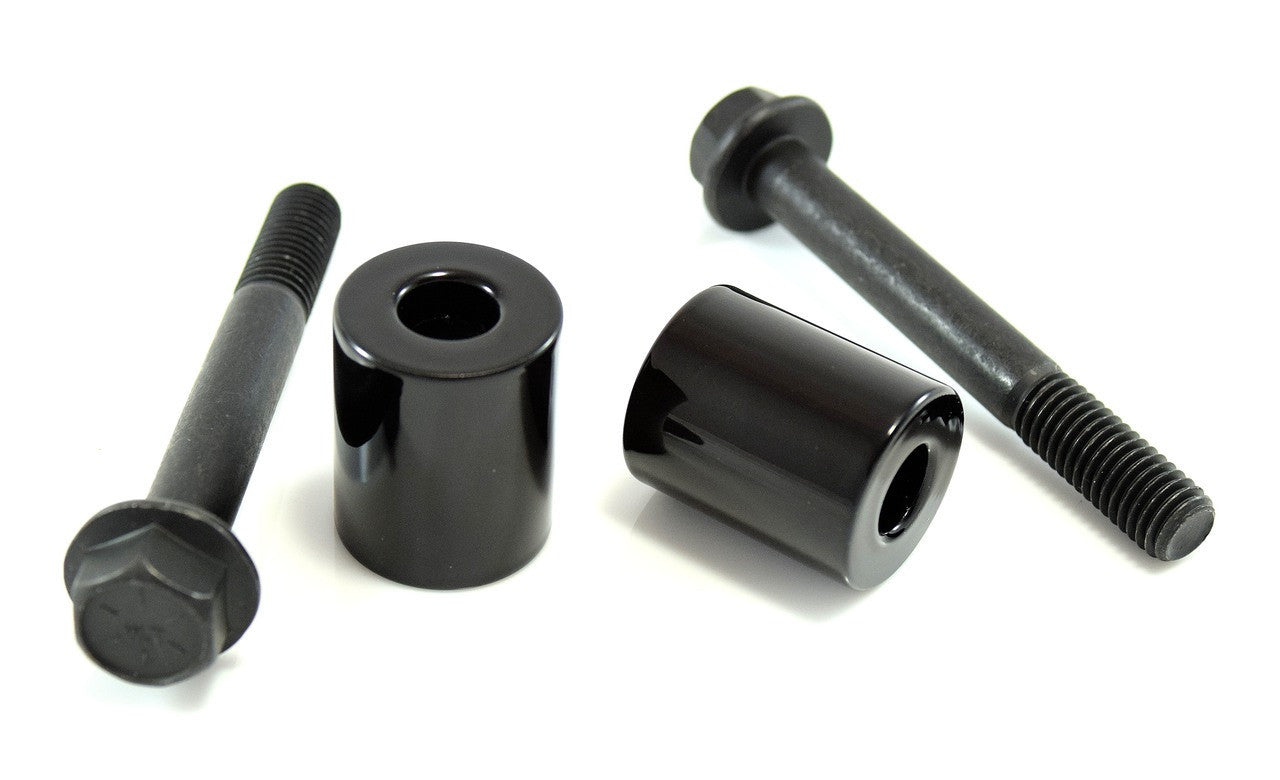 1" Handlebar Riser / T-Bar Lift Kit, Gloss Black Powdercoat Risers Accessories Bung King