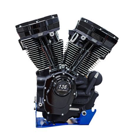 MK136 Black Edition Engine With 550G Cam - 17-23 Oil-Cooled Touring Complete Engine S&S Cycle