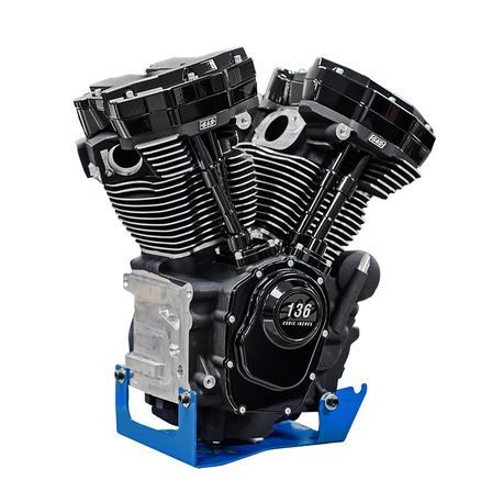 MK136 Black Edition Engine With 550G Cam - 17-23 Oil-Cooled Touring Complete Engine S&S Cycle