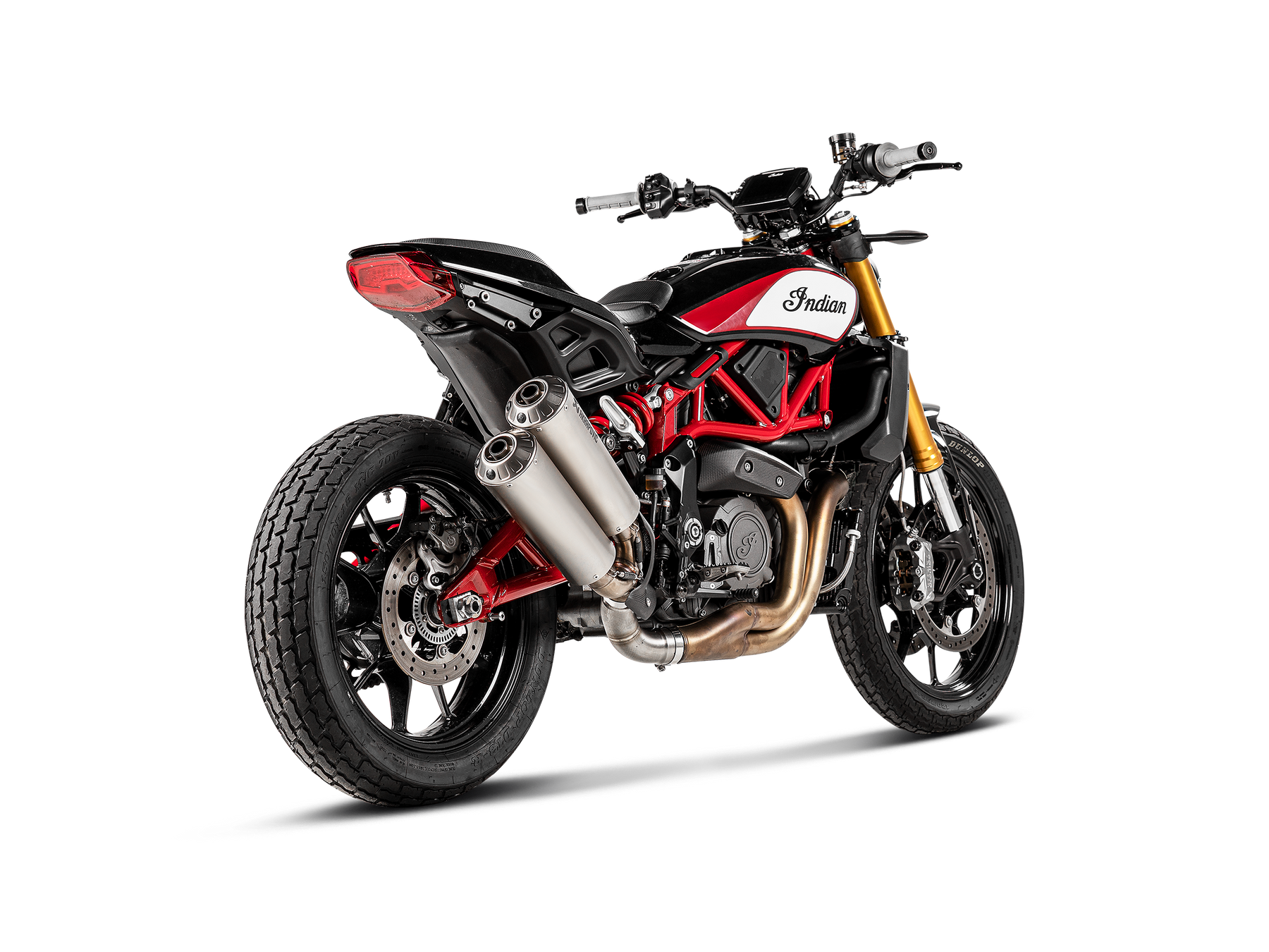 Optional Header Titanium - Indian FTR Headers & Mid-Pipes Akrapovič