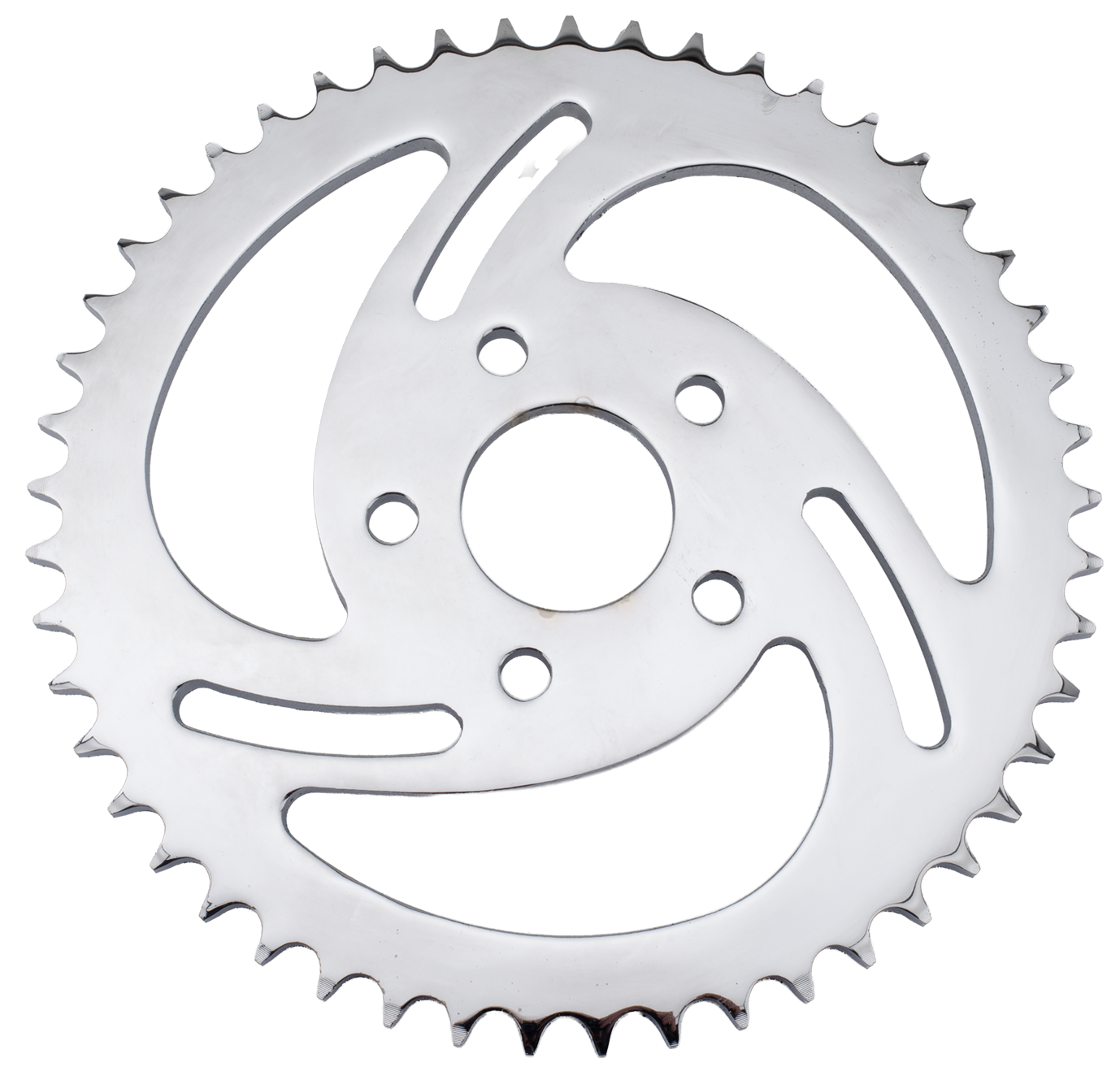 Gzp Chrome Swirled Sprocket 49 T Xl86 92 Sprocket & Pulley Zodiac Default Title