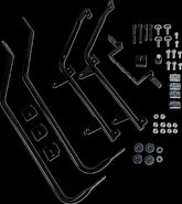 Cycle Visions Bagger Tail 08 17 Flst Blk Saddlebag Supports Cycle Visions
