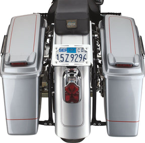 Cycle Visions Bagger Tail 08 17 Flst Blk Saddlebag Supports Cycle Visions