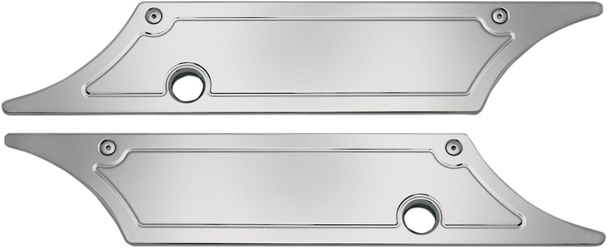 Pro One Perf.Mfg. Latch Sadlebag Smth Chr Saddlebag Latch Covers Pro One Perf.Mfg.