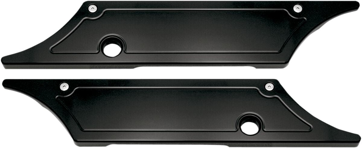 Pro One Perf.Mfg. Latch Sadlebag Smth Blk Saddlebag Latch Covers Pro One Perf.Mfg.