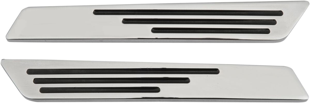 Drag Specialties Saddlebag Hinge Insert Chrome Saddlebag Latch Covers Drag Specialties