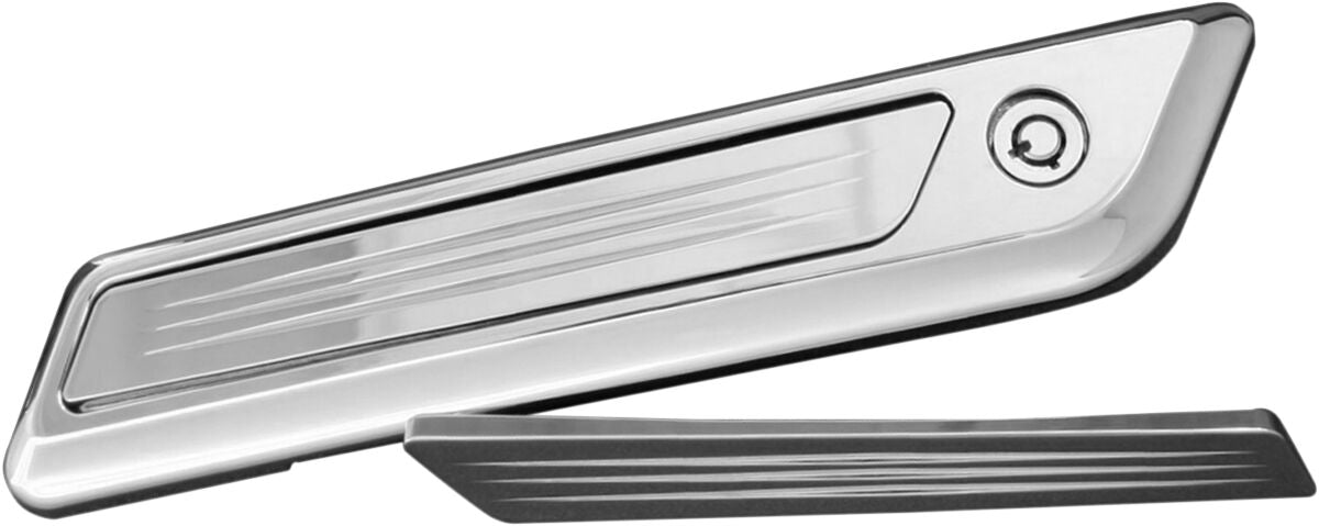 Accutronix Accutronix Latch Cover Insert Saddlebag Diamond Chrome Saddlebag Latch Covers Accutronix