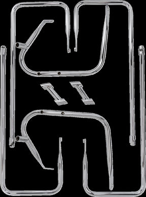 Drag Specialties Rail S/B Chr Flt 09 13 Saddlebag Supports Drag Specialties