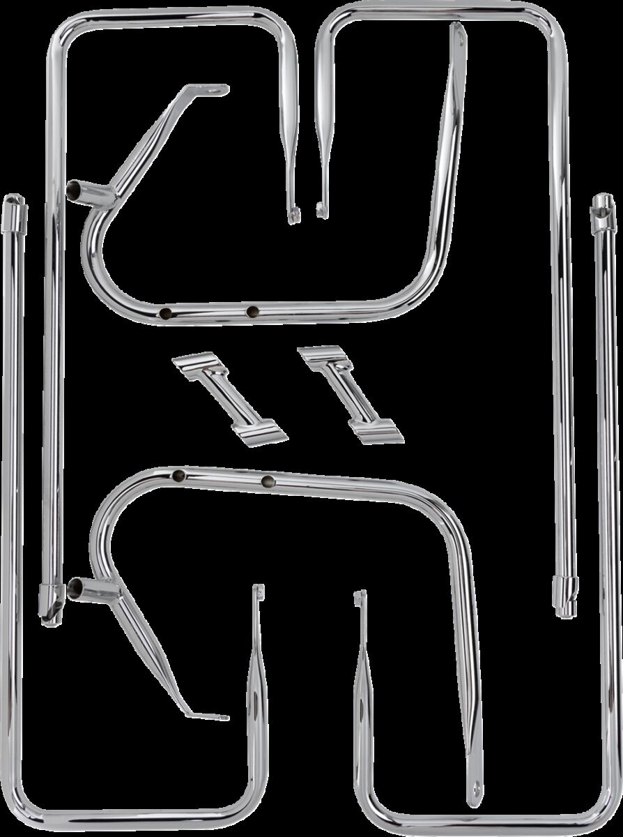 Drag Specialties Rail S/B Chr Flt 09 13 Saddlebag Supports Drag Specialties
