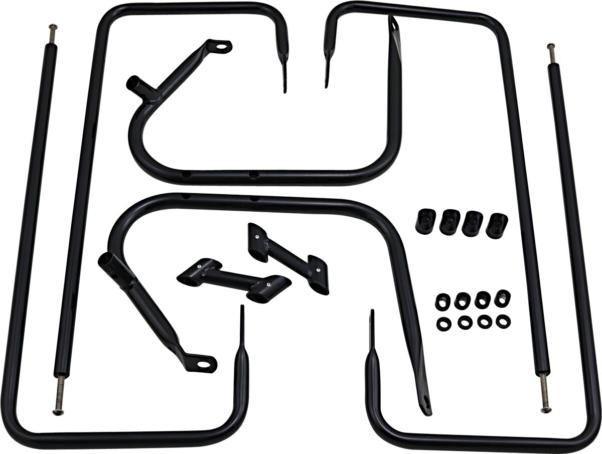 Drag Specialties Rail S/B Blk Flt 97 08 Saddlebag Supports Drag Specialties