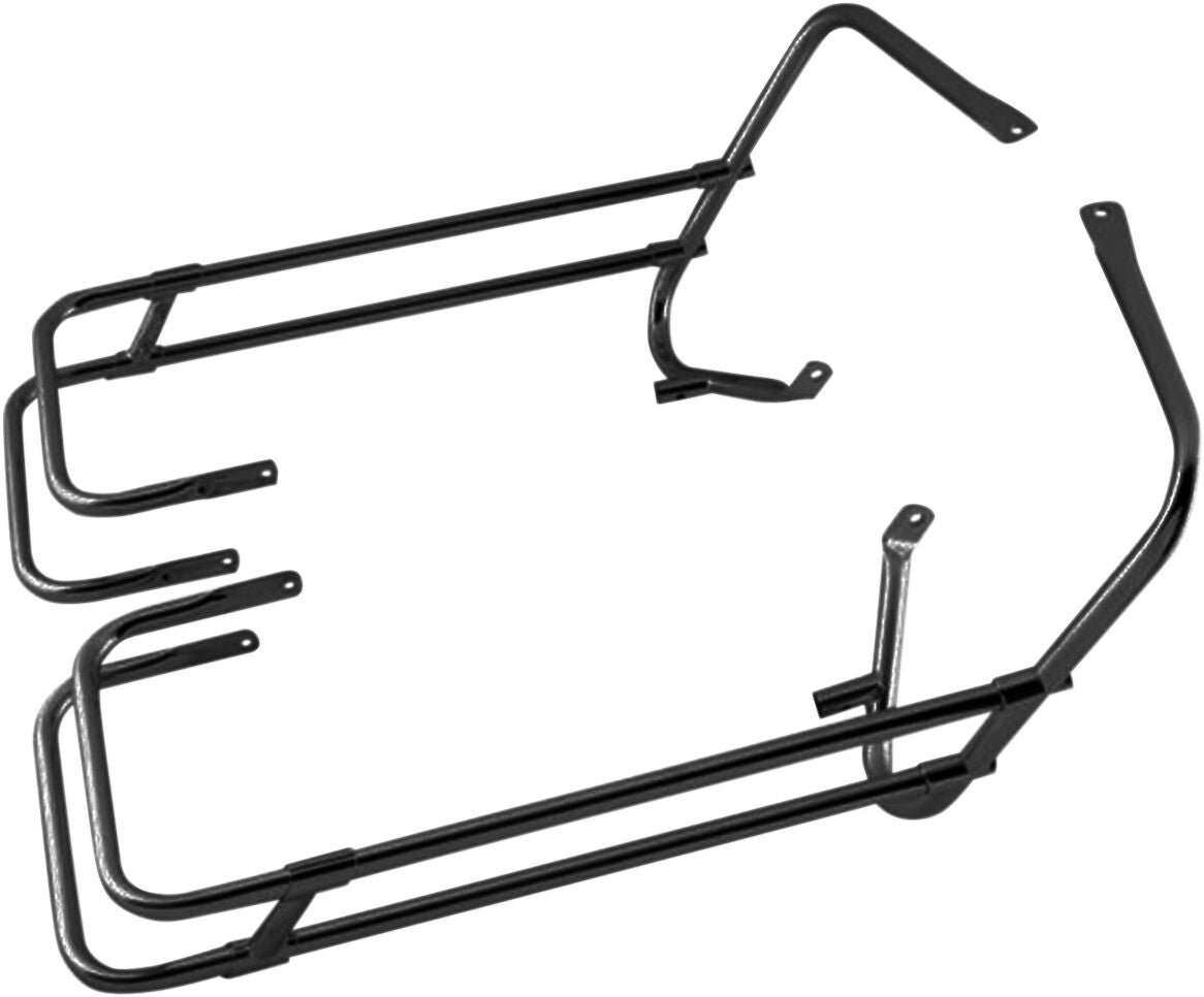 Drag Specialties Rail S/B Blk Flt 97 08 Saddlebag Supports Drag Specialties