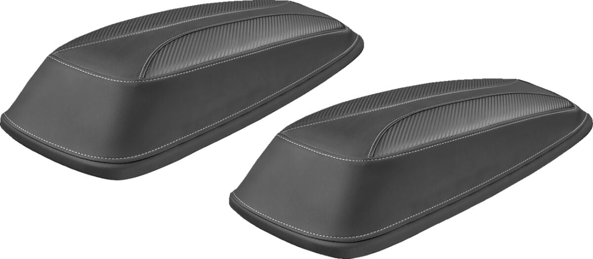 Saddlemen Plain Lid Covers Domitor - 14-23 Touring Saddlebag Lid Covers Saddlemen