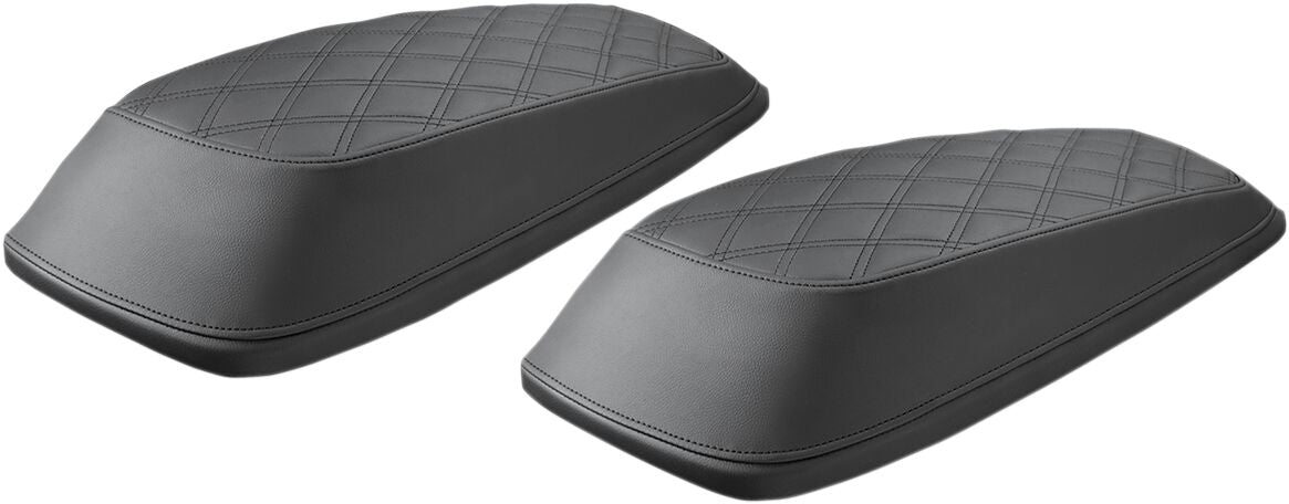 Saddlemen Plain LID L/S Covers - 14-23 Touring Saddlebag Lid Covers Saddlemen