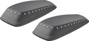 Saddlemen Plain Lid Covers, Chrome Studs - 14-23 Touring Saddlebag Lid Covers Saddlemen