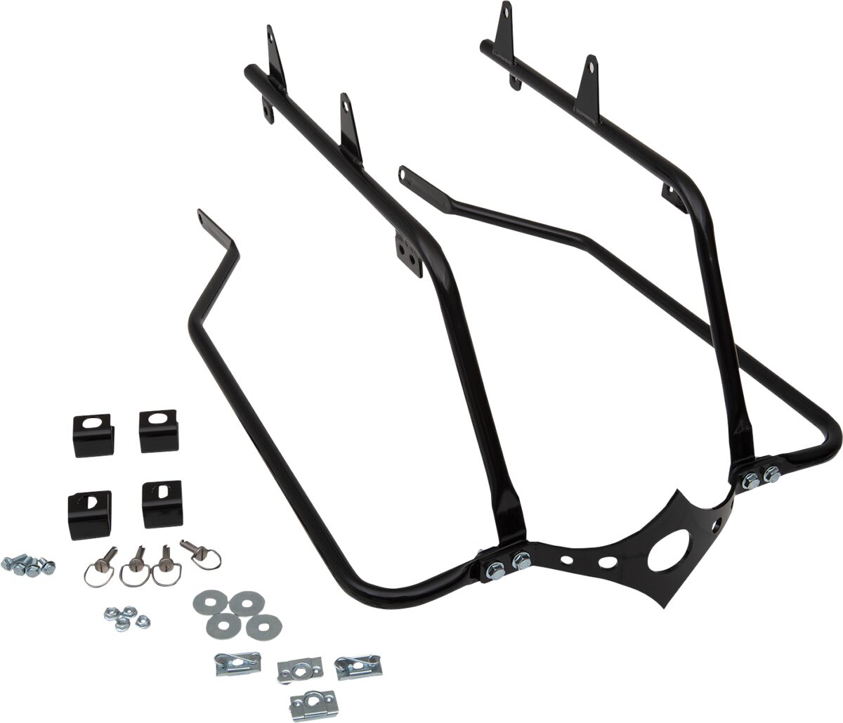Cycle Visions Bagger Tail Flst Blk Saddlebags Mounts Cycle Visions