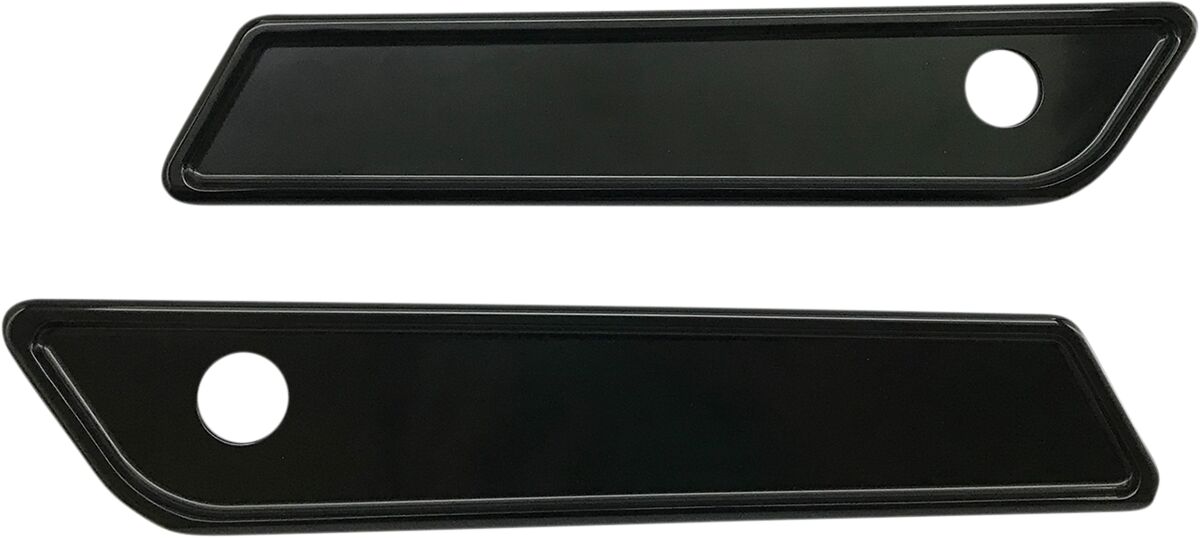 Pro One Perf.Mfg. Cover Latch S Bag Sm Blk Saddlebag Latch Covers Pro One Perf.Mfg.