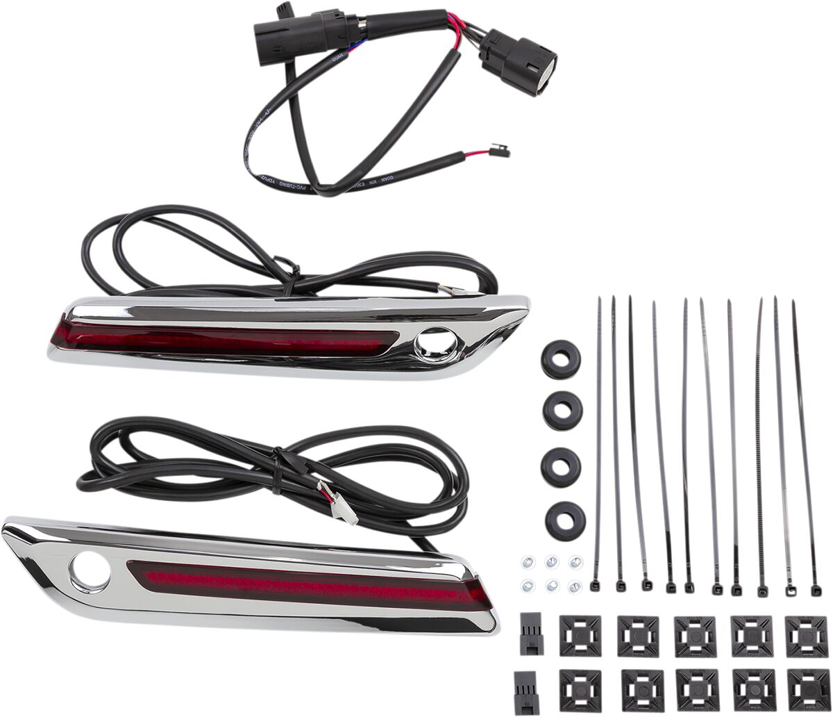 Ciro Cover Hnge Red/Chr Saddlebags Misc Ciro