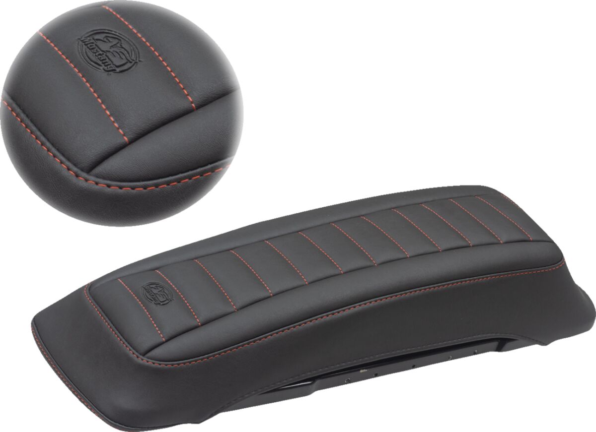 Mustang Cover Bglid Bk/Red Fl93 Saddlebag Lid Covers Mustang