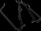 Drag Specialties Support S/B Blk 09 13 Flt Saddlebag Supports Drag Specialties