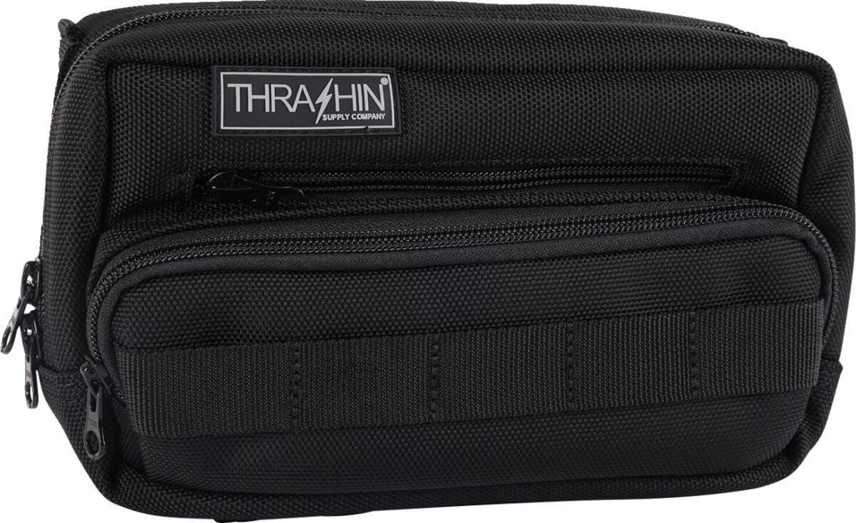 Thrashin Supply Co. Handlebar Bag Plus, Black Tool & Fork Bags Thrashin Supply Co.
