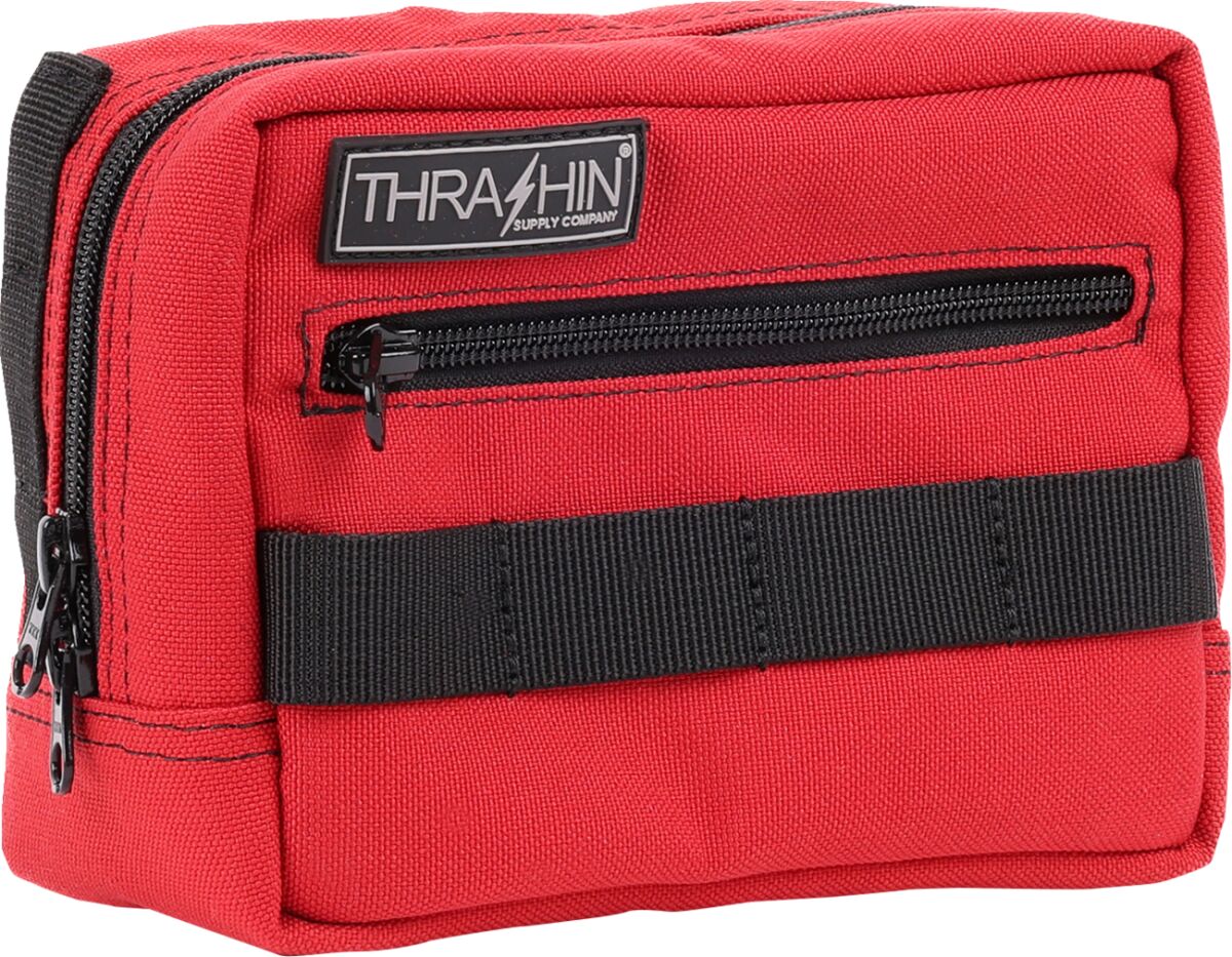 Thrashin Supply Co. HandleBar Bag, Red Tool & Fork Bags Thrashin Supply Co.