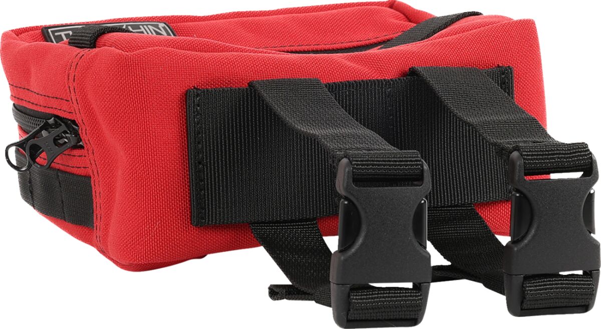 Thrashin Supply Co. HandleBar Bag, Red Tool & Fork Bags Thrashin Supply Co.