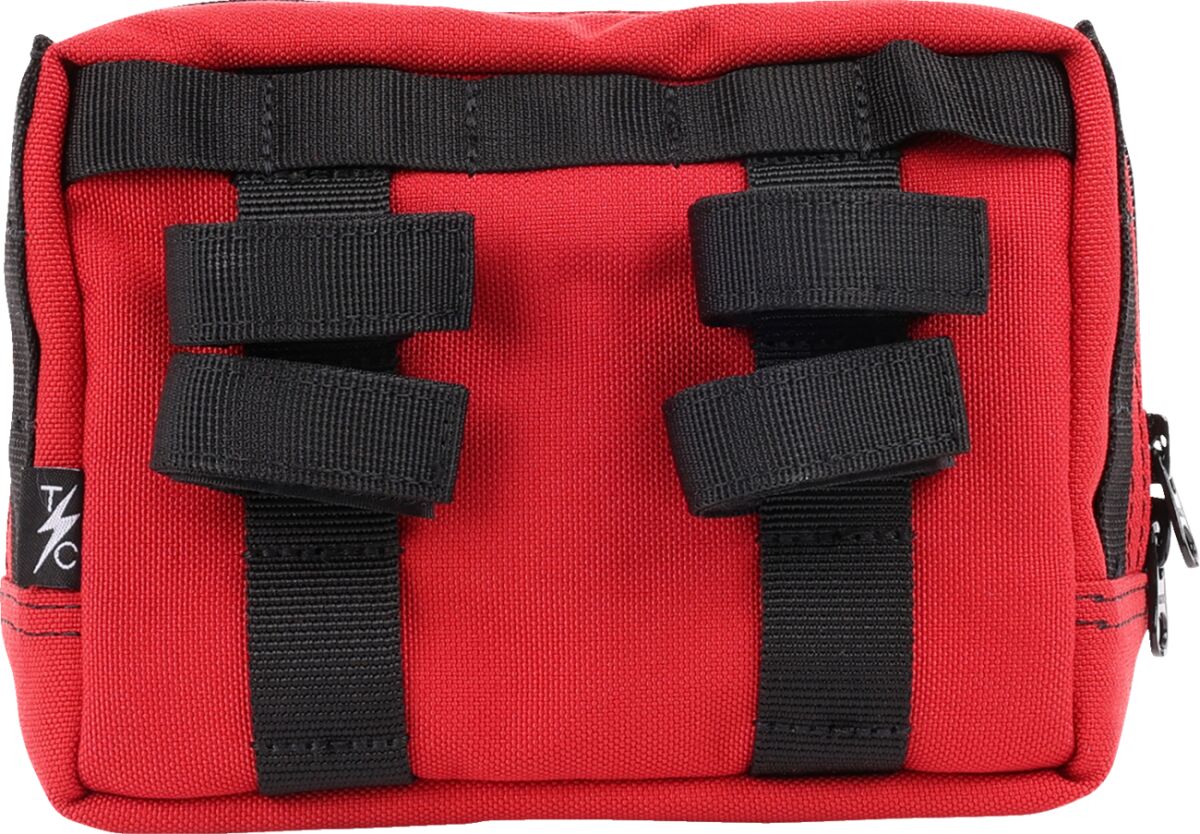 Thrashin Supply Co. HandleBar Bag, Red Tool & Fork Bags Thrashin Supply Co.
