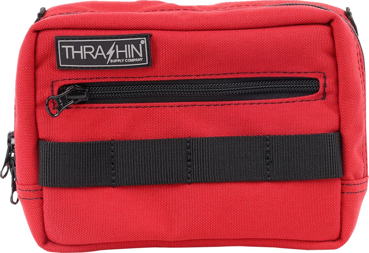 Thrashin Supply Co. HandleBar Bag, Red Tool & Fork Bags Thrashin Supply Co.