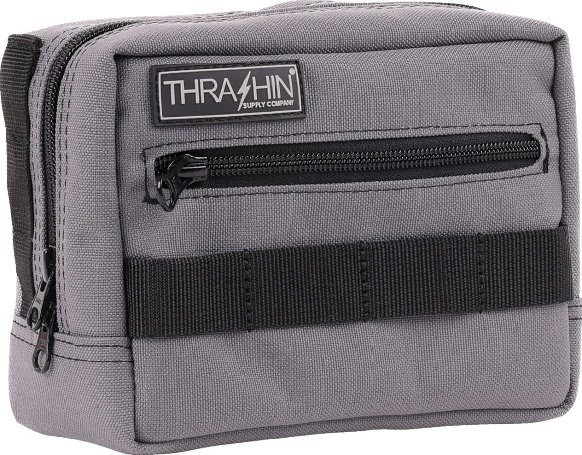 Thrashin Supply Co. HandleBar Bag, Gray Tool & Fork Bags Thrashin Supply Co.