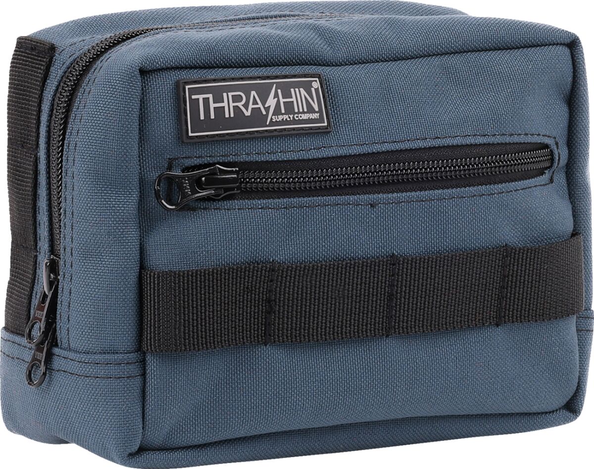 Thrashin Supply Co. HandleBar Bag, Sharkskin Blue Tool & Fork Bags Thrashin Supply Co.