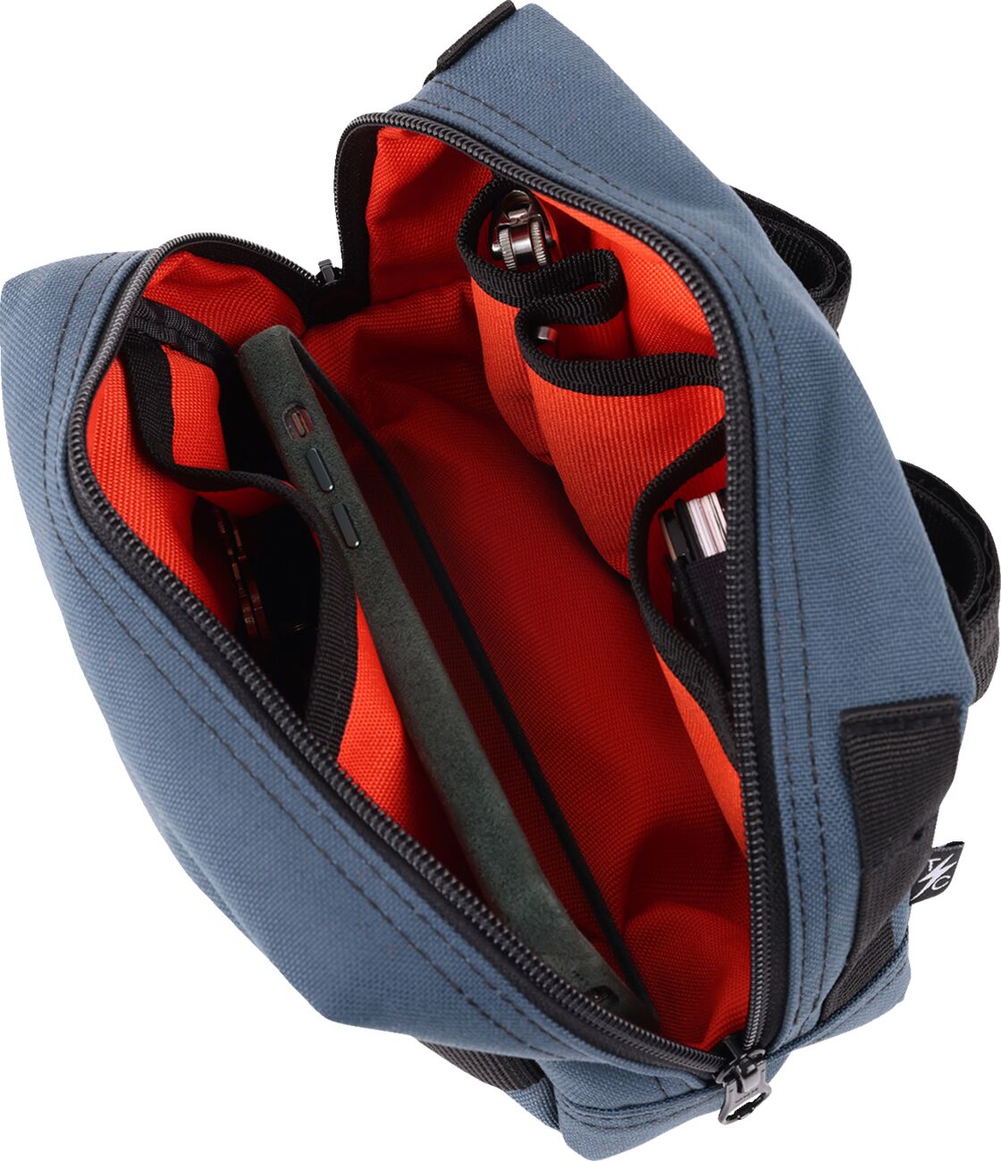 Thrashin Supply Co. HandleBar Bag, Sharkskin Blue Tool & Fork Bags Thrashin Supply Co.