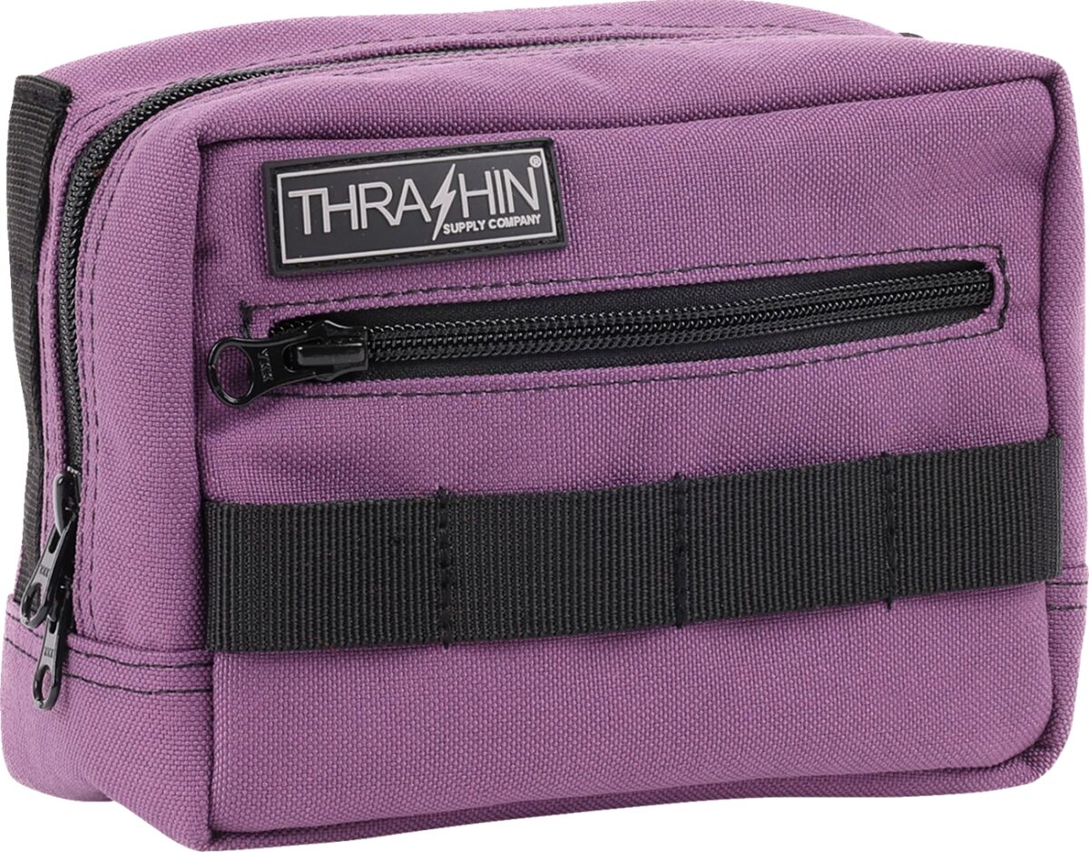Thrashin Supply Co. HandleBar Bag, Purple Tool & Fork Bags Thrashin Supply Co.