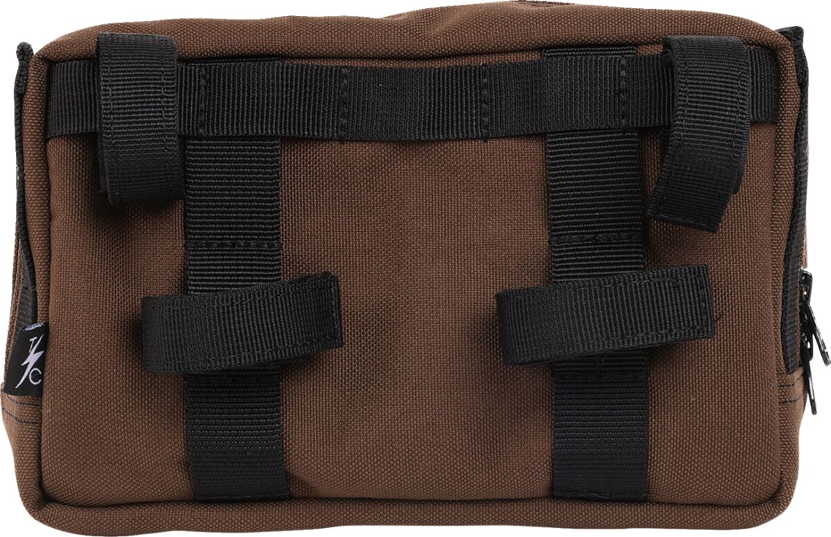 Thrashin Supply Co. HandleBar Bag Plus, Brown Tool & Fork Bags Thrashin Supply Co.