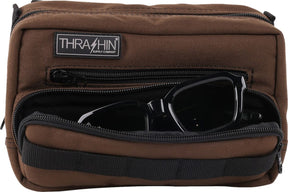 Thrashin Supply Co. HandleBar Bag Plus, Brown Tool & Fork Bags Thrashin Supply Co.