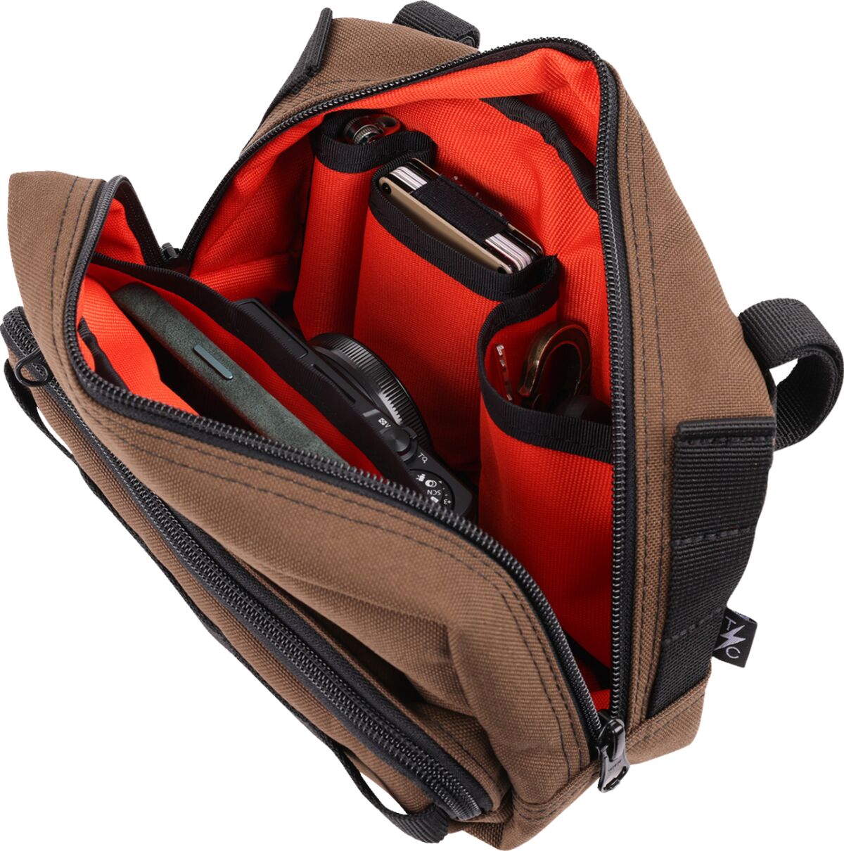 Thrashin Supply Co. HandleBar Bag Plus, Brown Tool & Fork Bags Thrashin Supply Co.