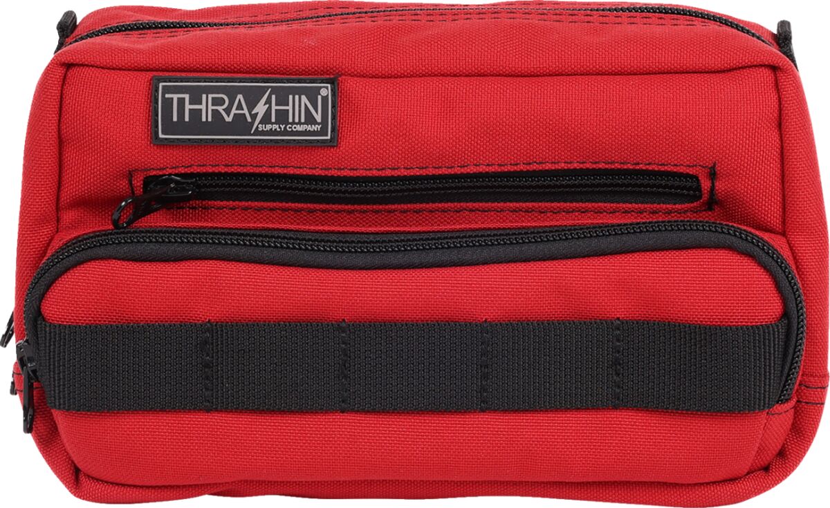Thrashin Supply Co. HandleBar Bag Plus, Red Tool & Fork Bags Thrashin Supply Co.