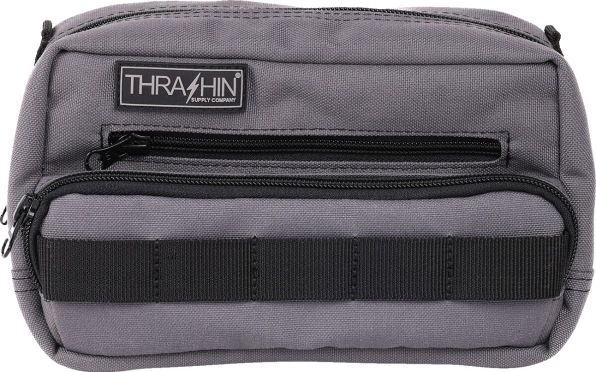 Thrashin Supply Co. HandleBar Bag Plus, Gray Tool & Fork Bags Thrashin Supply Co.