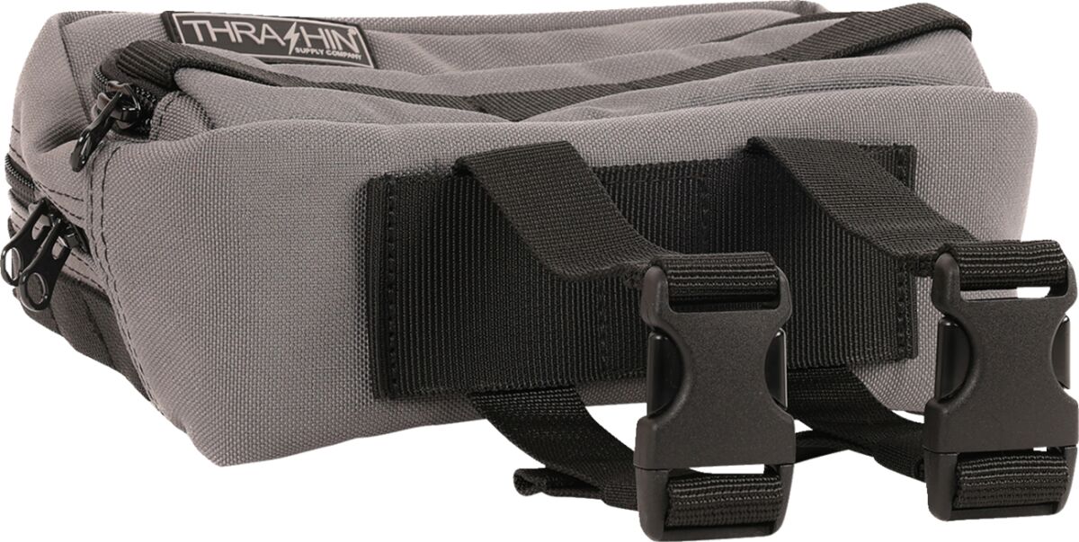 Thrashin Supply Co. HandleBar Bag Plus, Gray Tool & Fork Bags Thrashin Supply Co.