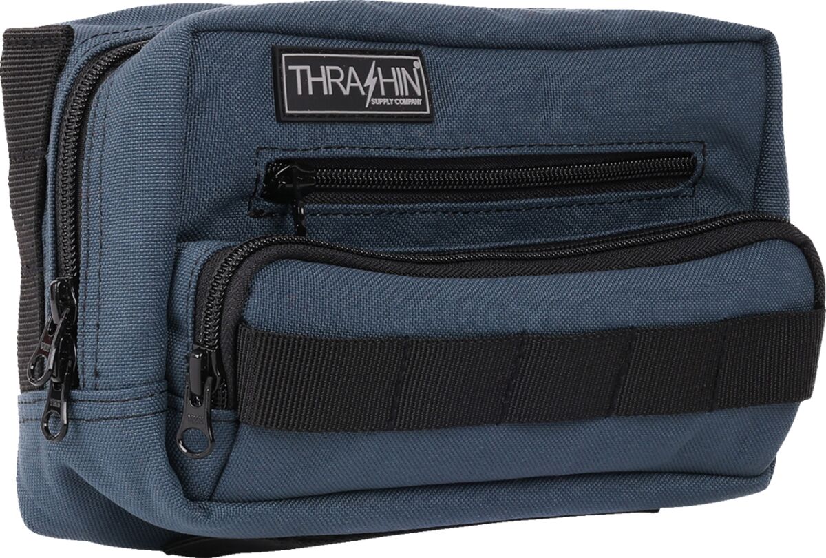 Thrashin Supply Co. HandleBar Bag Plus, Sharkskin Blue Tool & Fork Bags Thrashin Supply Co.